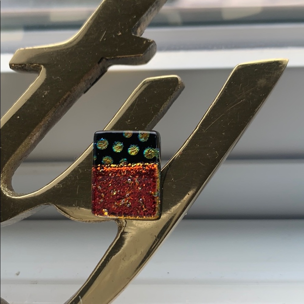 Funky iridescent studs